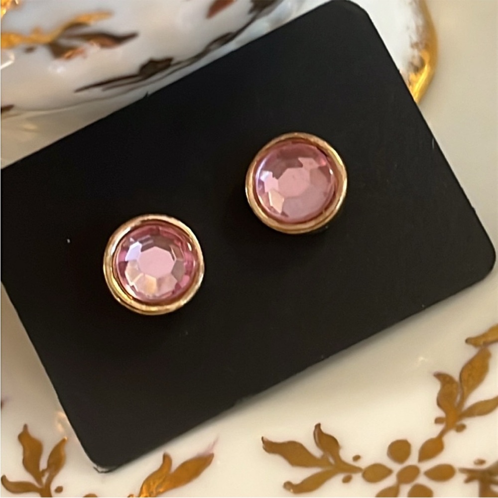 Pink Stud Earrings